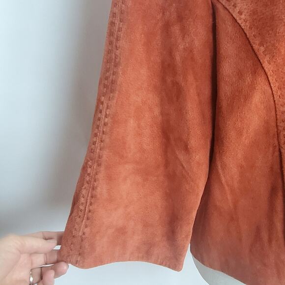 Coldwater Creek suede swing style jacket sz PL - Picture 5 of 9